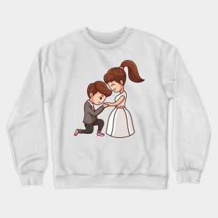 Propose her Because you love her - Valentines day special edition Crewneck Sweatshirt